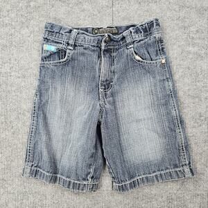 Southpole Jean Shorts Boys 6 Blue Denim Adjustable Waist 100% Cotton 5 Y2K